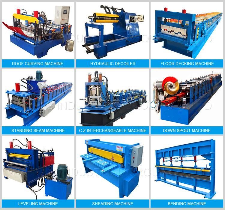 Hydraulic Steel Tile Roof Panel Embossing Machine