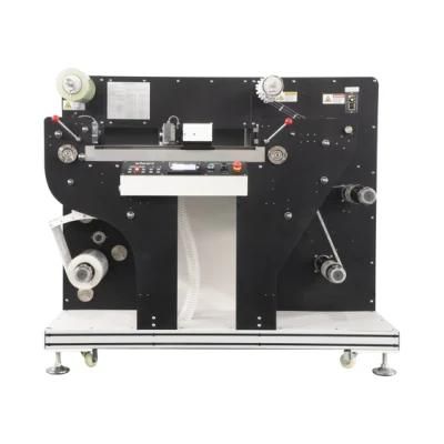 Automatic Multifunctional Roll Label Sticker Cutter with Slitting and Rewinding Machine